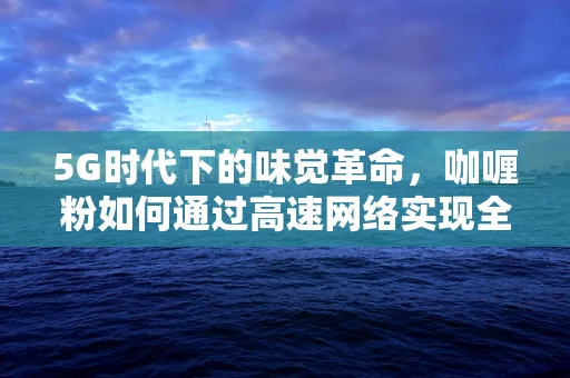 5G时代下的味觉革命，咖喱粉如何通过高速网络实现全球美食共享？