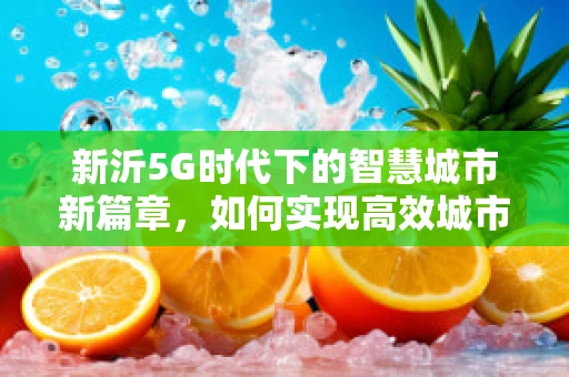 新沂5G时代下的智慧城市新篇章，如何实现高效城市管理？