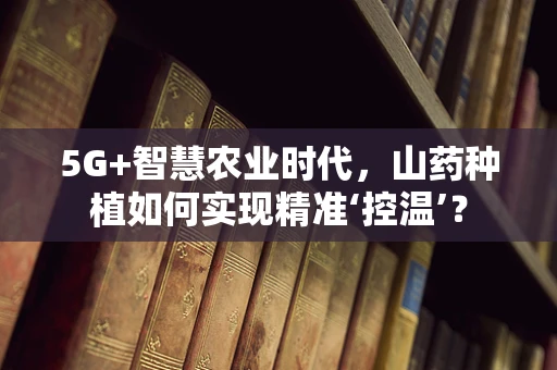 5G+智慧农业时代，山药种植如何实现精准‘控温’？